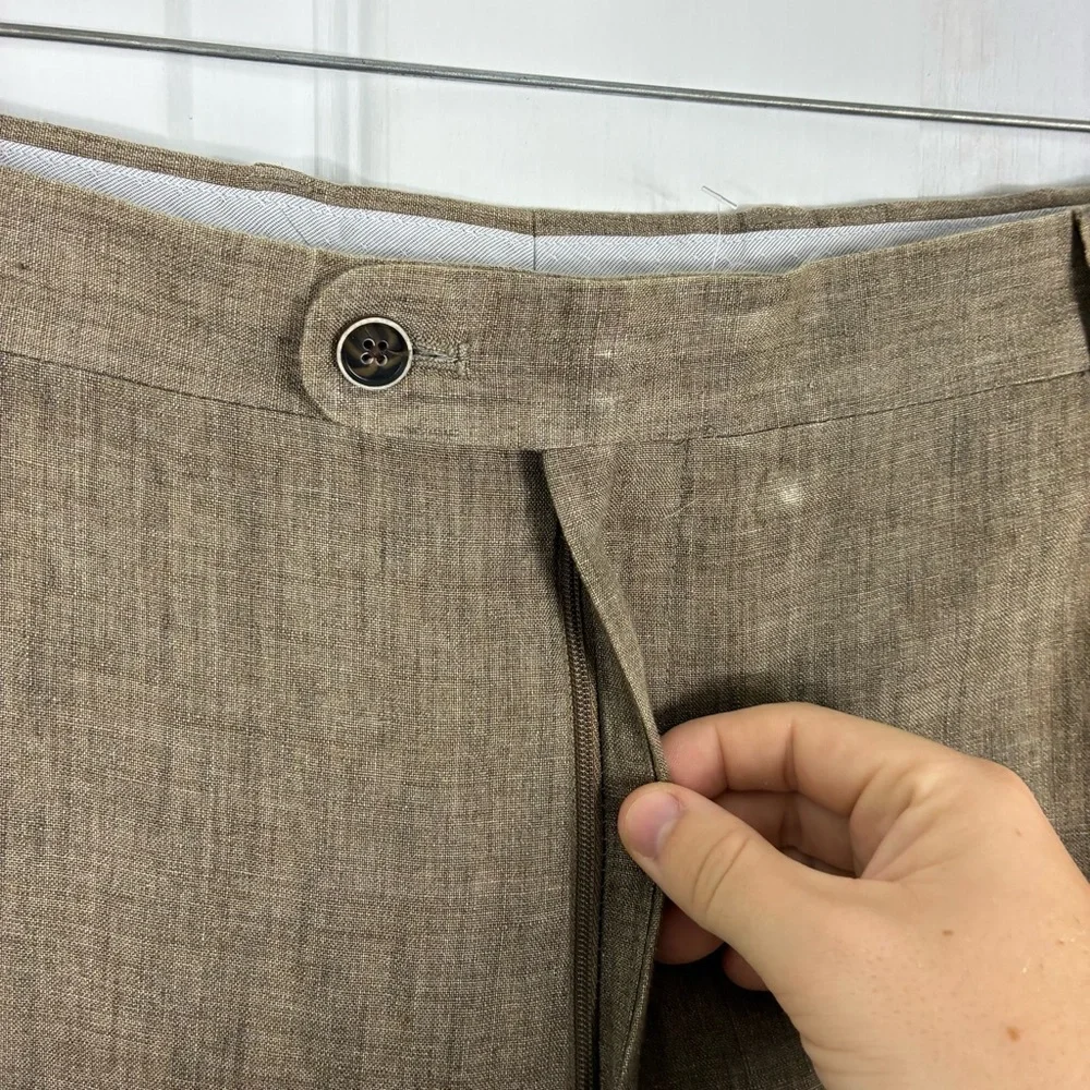 New Joseph Abboud Linen Suit Dress Pant Mens 44